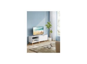 0194343046976 - Songmics - vasagle Lowboard TV-Schrank Lange 140cm für Fernseher bis zu 65 Zoll - weiß