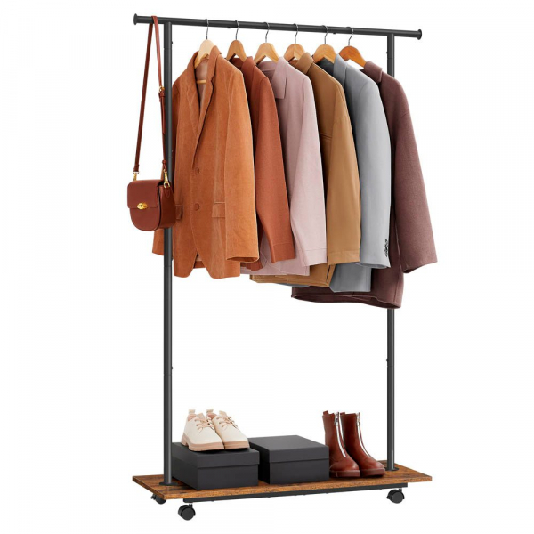 0194343148854 - Rollgarderobe schwarz Metall 985 x 1603 cm 0194343148854 SONGMICS 0194343148854 - Rollgarderobe schwarz Metall 985 x 1603 cm 0194343148854 SONGMICS
