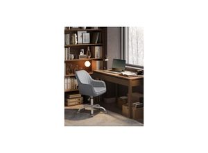 0194343155029 - Songmics - Bürostuhl Drehstuhl mit Samtbezug Schaumstoffpolsterung höhenverstellbar für Arbeitszimmer Bar taubengrau - taubengrau 0194343155029 - Songmics - Bürostuhl Drehstuhl mit Samtbezug Schaumstoffpolsterung höhenverstellbar für Arbeitszimmer Bar taubengrau - taubengrau