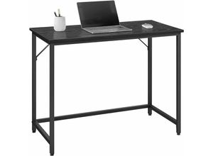 0194343194592 - Vasagle Schreibtisch Computertisch Bürotisch für Arbeitszimmer Schlafzimmer 50 x 100 x 75 cm Industrie-Design Metallgestell schwarz von