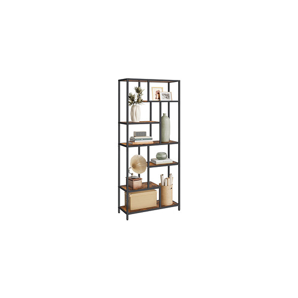 0194343199931 - Bücherregal braun schwarz 800 x 300 x 1800 cm 0194343199931 VASAGLE