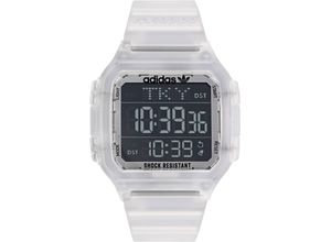 0194366197594 - Digitaluhr ADIDAS ORIGINALS DIGITAL ONE GMT AOST220492I Armbanduhren farblos (transparent) Herren Quarzuhren Armbanduhr Quarzuhr Herrenuhr