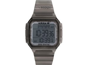 0194366197600 - Digitaluhr ADIDAS ORIGINALS DIGITAL ONE GMT AOST220502I Armbanduhren grau (dunkelgrau) Herren Quarzuhren Armbanduhr Quarzuhr Herrenuhr