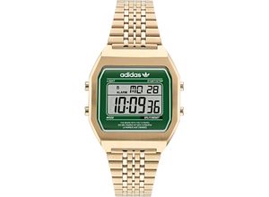 0194366197631 - Digitaluhr ADIDAS ORIGINALS DIGITAL TWO AOST220712I Armbanduhren goldfarben Damen Quarzuhren Armbanduhr Quarzuhr Damenuhr