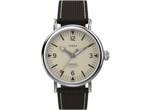 0194366208948 - Quarzuhr TIMEX WATERBURY STANDARD Armbanduhren braun (dunkelbraun) Herren Armbanduhr Herrenuhr Leuchtzeiger Mineralglas analog