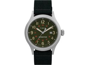 0194366253092 - Quarzuhr TIMEX SIERRA Armbanduhren schwarz Herren Armbanduhr Herrenuhr Datum Leuchtzeiger Mineralglas analog