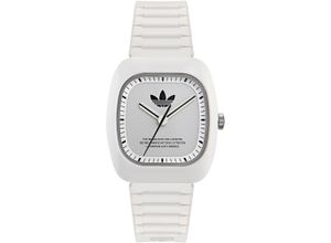 0194366323993 - Quarzuhr ADIDAS ORIGINALS RETRO WAVE TWO Armbanduhren weiß Damen Armbanduhr Damenuhr Herrenuhr