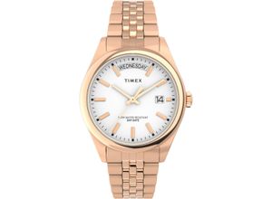 0194366342840 - Quarzuhr TIMEX LEGACY Armbanduhren rosegold (roségoldfarben) Damen Armbanduhr Herrenuhr Damenuhr unisex Datum Leuchtzeiger