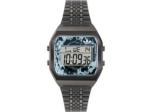 0194366390766 - Digitaluhr ADIDAS ORIGINALS DIGITAL TWO Armbanduhren schwarz Damen Quarzuhr Armbanduhr Herrenuhr Damenuhr unisex Edelstahlarmband