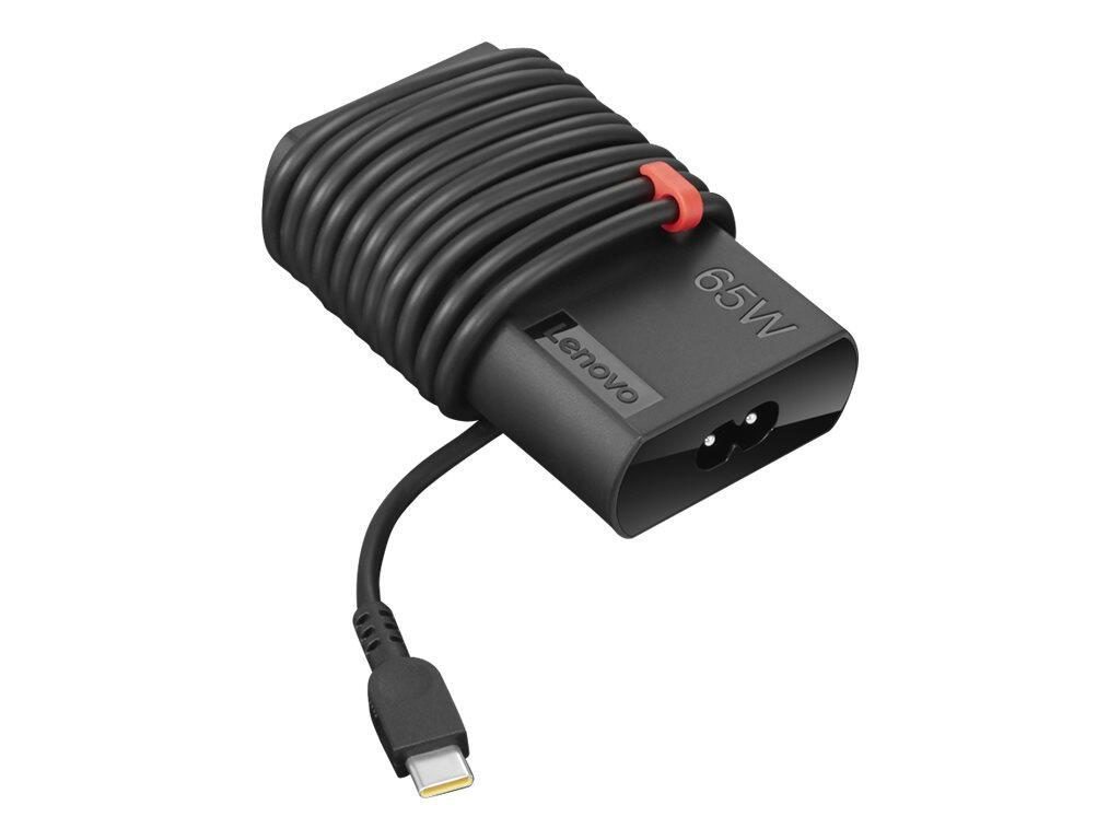 0194552745738 - ThinkPad 65W Slim AC Adapter (USB Type-C) - Netzteil - Wechselstrom 90-265 V - 65 Watt - Schwarz - für ThinkPad L13 Yoga Gen 3  L15 Gen 3  T14 Gen 3  T14s Gen 3  T16 Gen 1  X13 Gen 3