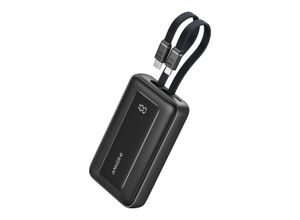 0194644039547 - Zolo Powerbank (10000mAh integriertes USB-C undLightning-Kabel)