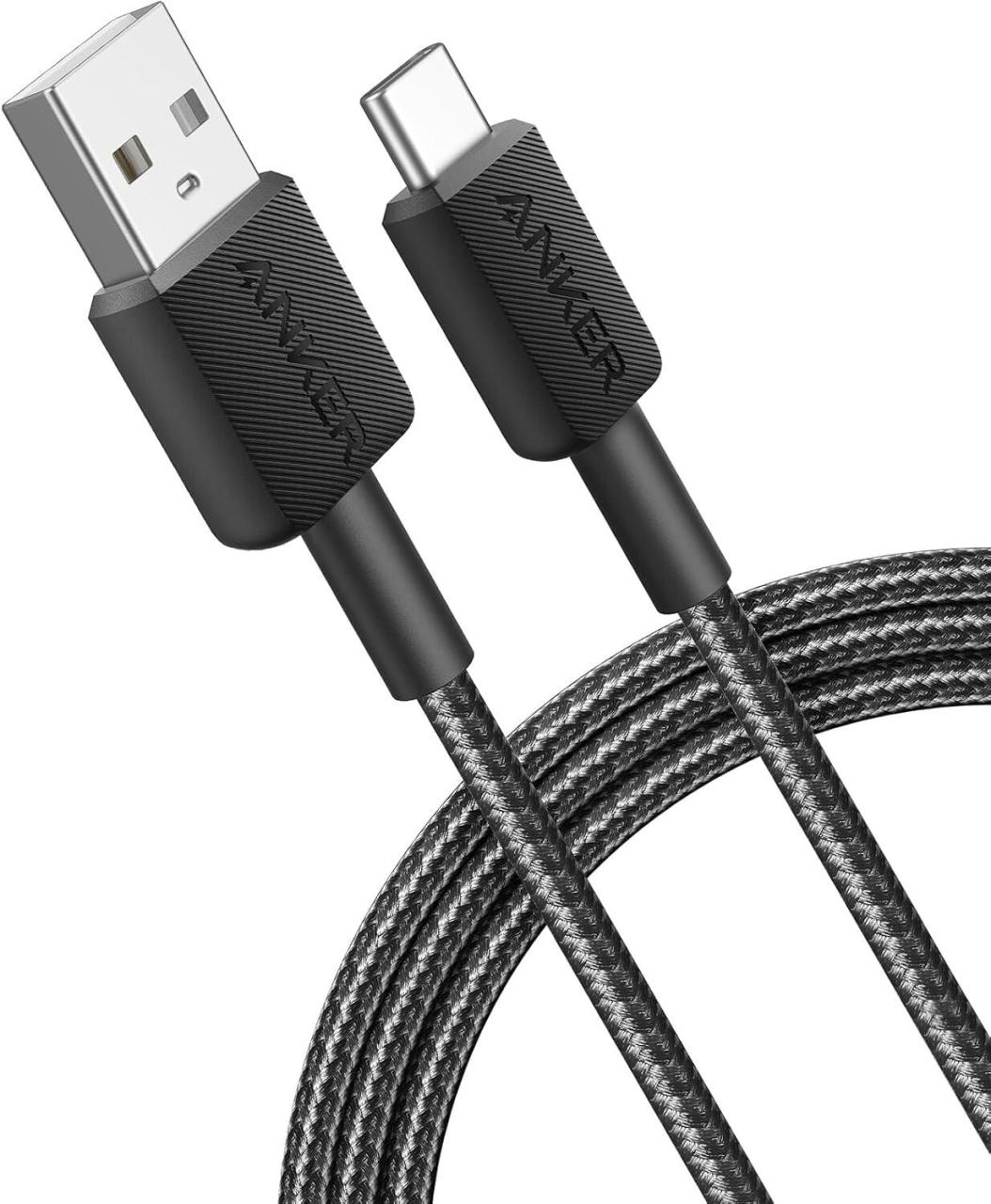 0194644125813 - 322 USB-A to USB-C Nylon cable - 18m - Black