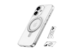 0194644202989 - MagGo magnetisches Handy-Case mit Ständer (360° Ringständer für iPhone 16) Black Stone   iPhone 16