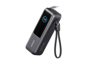 0194644209476 - Powerbank (25K 165W Integriertes + einziehbares Kabel) Schwarz