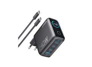 0194644218089 - Ladegerät (140W 4-Port PD 31) mit USB-C Kabel Schwarz