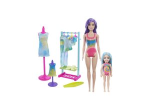 0194735007554 - HCD29 - Barbie Chelsea - Color Reveal - Tie Dye Fahion Maker - Färbe-Set mit Barbie und Chelsea Puppe