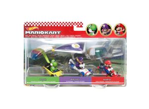 0194735019045 - HDB38 - Hot Wheels - Mario Kart - DieCast Mini Fahrzeuge mit Figuren 3er-Pack