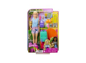 0194735022397 - Puppe Barbie “It takes two! Camping” Spielset mit Malibu Puppe Hündchen und Accessoires