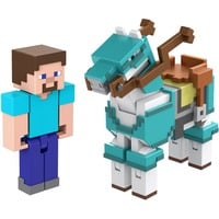 0194735032068 - Minecraft Armored Horse and Steve Figur gelenkig Actionfigur Sammler Zubehör