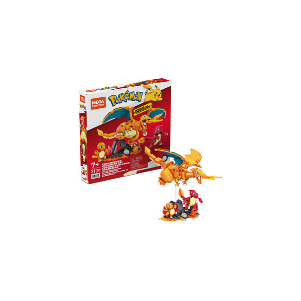 0194735039364 - Mega Construx HFG06 Pokémon Charmander Evolution Set Bausatz 0194735039364 Mattel GAMES