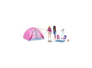 0194735048069 - Barbie Camping Zelt Spielset 2 Puppen Zubehör Abenteuer zu zweit Malibu Brooklyn