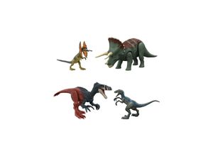 0194735087716 - HJJ85 - Jurassic World - Roar Strikers - Dinosauerier Set inkl 4 Dinos