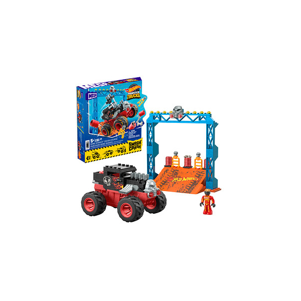 0194735102686 - Mega Construx HKF87 Hot Wheels Monster Trucks Bone Shaker Crash Bausatz 0194735102686 Mattel GAMES