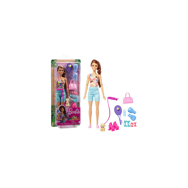 0194735108183 - Doll With Puppy Workout Outfit Roller Skates and Tennis