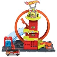 0194735109661 - HKX41 - Hot Wheels - City - Spielset mit einem Fahrzeug Super-Looping Feuerwache