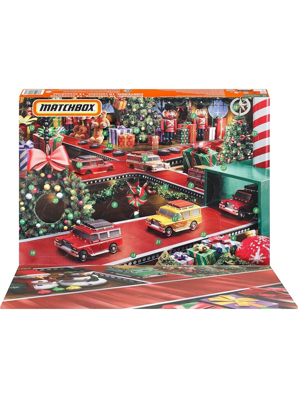 0194735112661 - HLH04 - Matchbox - Adventskalender 2023 10 Autos und Zubehör