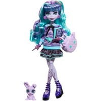 0194735117673 - Monster High Puppe und Pyjamapartyzubehör Twyla Schaurig schöne Pyjamaparty