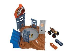 0194735136605 - Hot Wheels - Hot Wheels Monster Trucks Arena World Semi-Finals Asst - Tiger Sharks Spin Out Frenzy