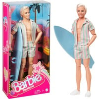 0194735160747 - Barbie Signature The Movie - Ken Puppe mit gestreiftem Strand-Outfit in Pastellrosa und Grün Spielfigur