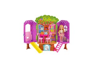 0194735162451 - HPL70 - Barbie Chelsea - Baumhaus Spielset inkl Puppe und Zubehör