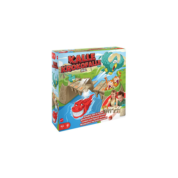 0194735172412 - Kalle Krokofalle Brettspiel 0194735172412 Mattel GAMES