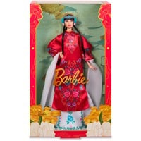 0194735180974 - Puppe Barbie Signature Mond-Neujahr Puppe mit roter Blumen-Robe