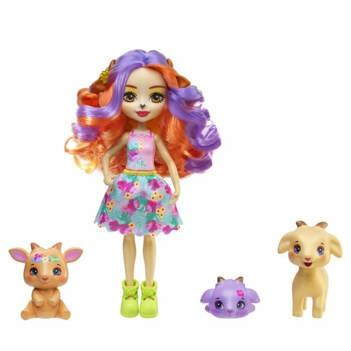 0194735225545 - Babypuppe mit Zubehör Golita Goat Family