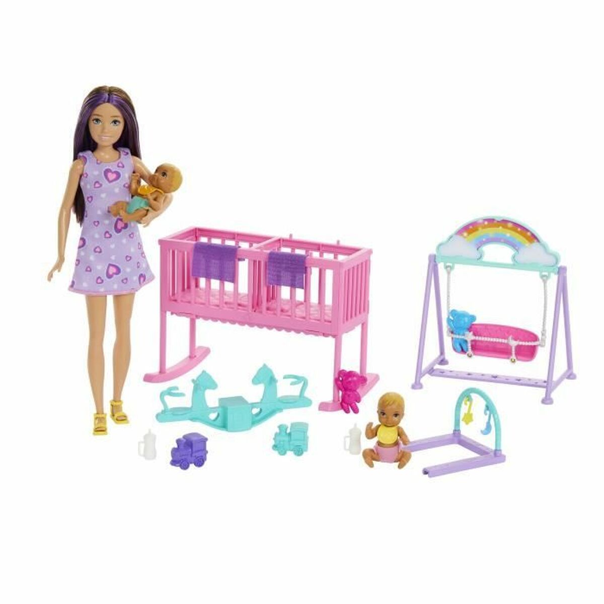 0194735234639 - Babypuppe mit Zubehör The Twins Room-Skipper Playset