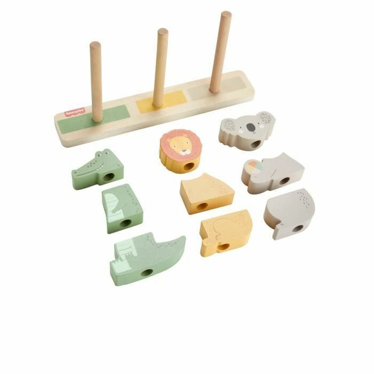0194735238538 - Wood Stack & Sort Animals