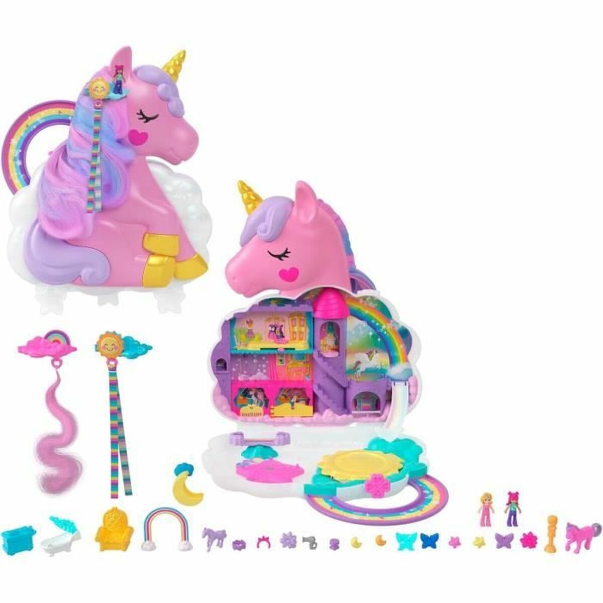 0194735244959 - Playset Coffret Salon De Coiffure Licorne Arc-En-Ciel