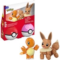 0194735275335 - MEGA Pokémon 2er Pokéball Set - Glumanda und Evoli Konstruktionsspielzeug