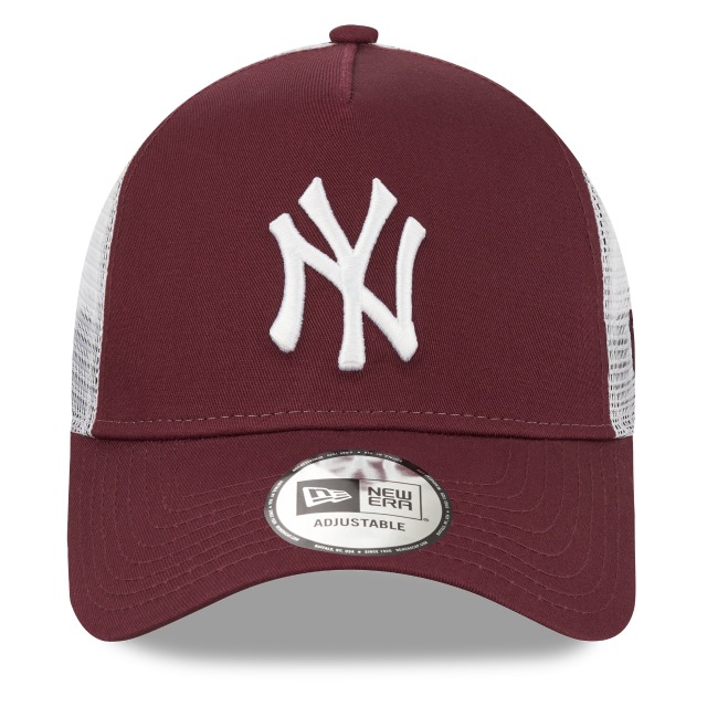 0194790986092 - New Era League Essenl Trucker Cap NY YANKEES Maroon Weiß 0194790986092 - New Era League Essenl Trucker Cap NY YANKEES Maroon Weiß