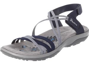 0194880934910 - SKECHERS® Reggae Slim Riemchensandalen Takes Two Memory Foam für Damen blau 39