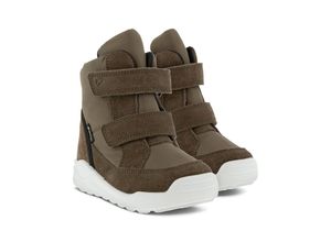 0194890332102 - Ecco - Leder-Stiefel URBAN MINI HIGH-CUT gefüttert in tarmac tarmac Gr30