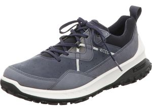 0194891070560 - ecco® Sneaker Leder Wechselfußbett Weite G für Damen blau 38