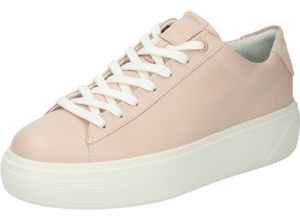 0194891311908 - ecco® Sneaker Leder Plateau-Sohle für Damen rosa 40