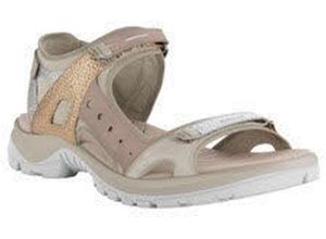 0194891407205 - ecco® Sandalen Klettverschluss für Damen beige 38