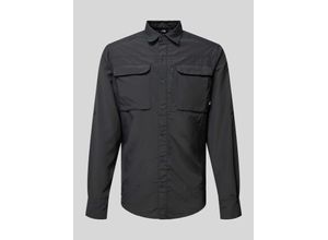 0194901496052 - Regular Fit Freizeithemd mit Label-Detail Modell Sequoia