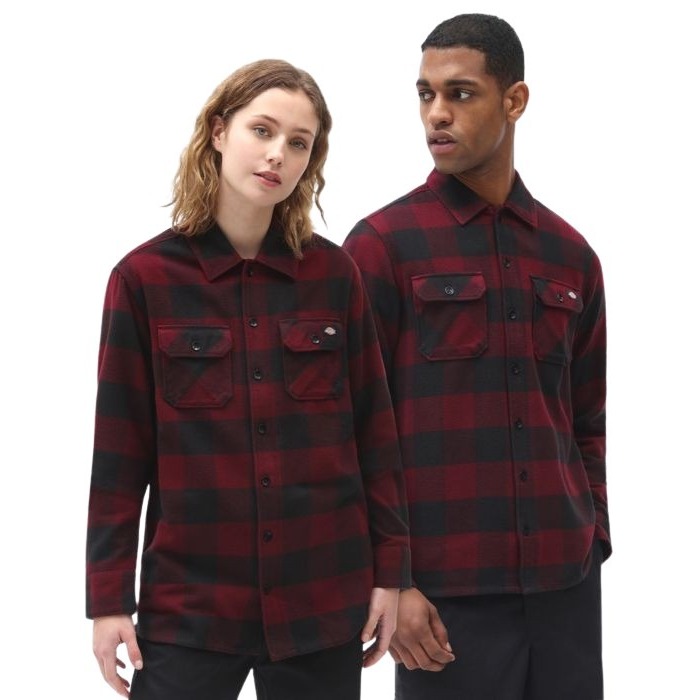 0194904336454 - New Sacramento Shirt Langarmhemd dunkelrot 0194904336454 - New Sacramento Shirt Langarmhemd dunkelrot