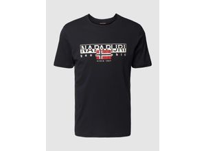 0194905933317 - T-Shirt mit Label-Print Modell AYLMER